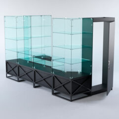 Павильон торговый ЛОФТ СТИЛЬ пристенный №3а, Черный