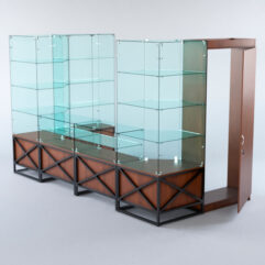 Павильон торговый ЛОФТ СТИЛЬ пристенный №3а, Орех