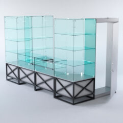 Павильон торговый ЛОФТ СТИЛЬ пристенный №3а, Серый