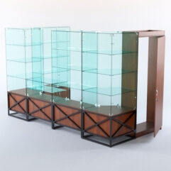 Павильон торговый ЛОФТ СТИЛЬ пристенный №3б, Орех