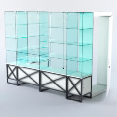 Павильон торговый ЛОФТ СТИЛЬ пристенный №4а, Белый