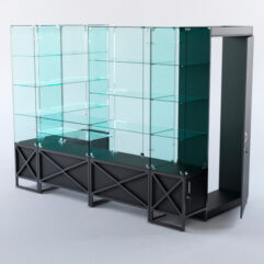 Павильон торговый ЛОФТ СТИЛЬ пристенный №4а, Черный