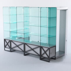 Павильон торговый ЛОФТ СТИЛЬ пристенный №4а, Серый