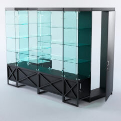 Павильон торговый ЛОФТ СТИЛЬ пристенный №4б, Черный