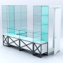 Павильон торговый ЛОФТ СТИЛЬ пристенный №5а, Белый