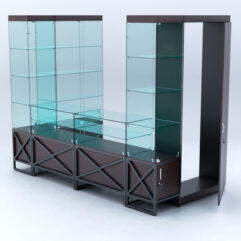 Павильон торговый ЛОФТ СТИЛЬ пристенный №5б, Дуб Венге