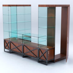 Павильон торговый ЛОФТ СТИЛЬ пристенный №5б, Орех