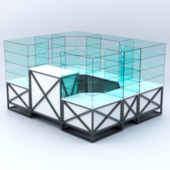 Павильон торговый ЛОФТ СТИЛЬ в центр зала №1 (открытый), Белый