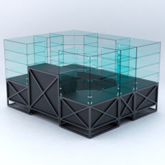 Павильон торговый ЛОФТ СТИЛЬ в центр зала №1 (открытый), Черный