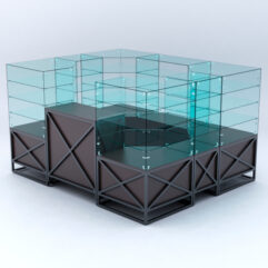 Павильон торговый ЛОФТ СТИЛЬ в центр зала №1 (открытый), Дуб Венге