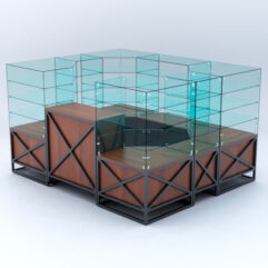 Павильон торговый ЛОФТ СТИЛЬ в центр зала №1 (открытый), Орех