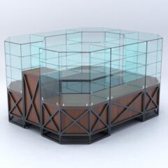 Павильон ЛОФТ СТИЛЬ в центр зала №2 (открытый), Орех