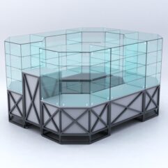 Павильон ЛОФТ СТИЛЬ в центр зала №2 (открытый), Серый