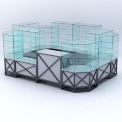 Павильон ЛОФТ СТИЛЬ в центр зала №3 (открытый), Серый