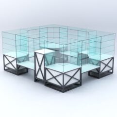 Павильон ЛОФТ СТИЛЬ в центр зала №4 (открытый), Белый