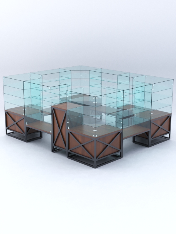 Павильон ЛОФТ СТИЛЬ в центр зала №4 (открытый), Орех