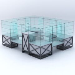 Павильон ЛОФТ СТИЛЬ в центр зала №4 (открытый), Серый