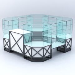 Павильон ЛОФТ СТИЛЬ в центр зала №5 (открытый), Белый