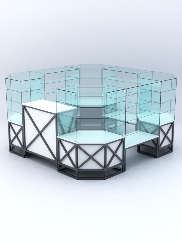 Павильон ЛОФТ СТИЛЬ в центр зала №5 (открытый), Белый