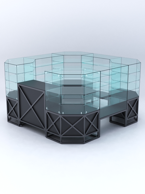 Павильон ЛОФТ СТИЛЬ в центр зала №5 (открытый), Черный