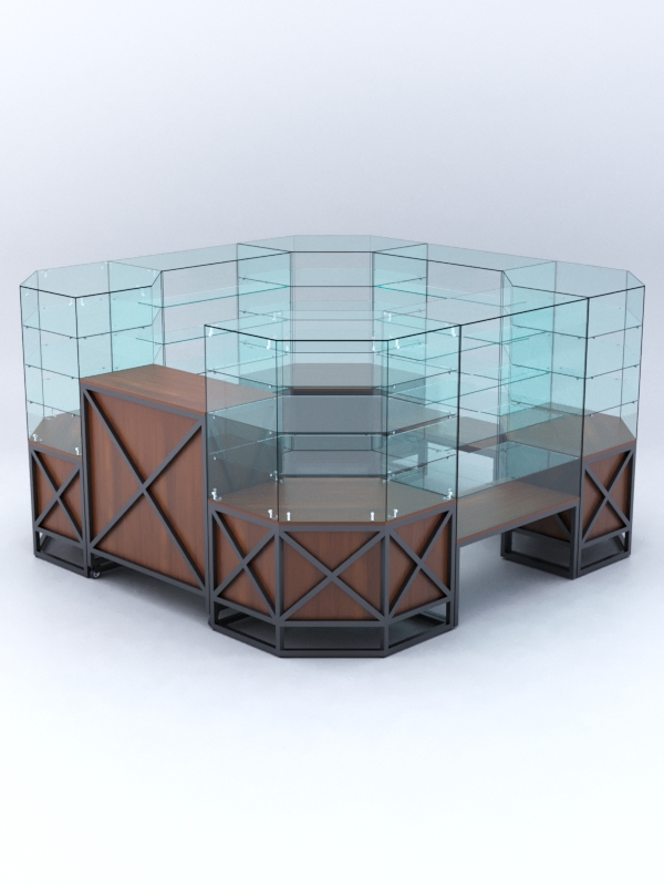 Павильон ЛОФТ СТИЛЬ в центр зала №5 (открытый), Орех