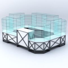 Павильон ЛОФТ СТИЛЬ в центр зала №6 (открытый), Белый