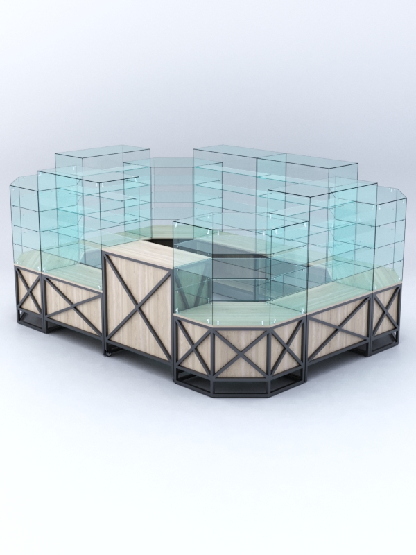 Павильон ЛОФТ СТИЛЬ в центр зала №6 (открытый), Дуб Сонома