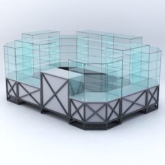 Павильон ЛОФТ СТИЛЬ в центр зала №6 (открытый), Серый