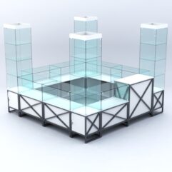 Павильон торговый ЛОФТ СТИЛЬ островной №1а, Белый