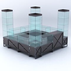 Павильон торговый ЛОФТ СТИЛЬ островной №1а, Дуб Венге