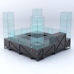 Павильон торговый ЛОФТ СТИЛЬ островной №1б, Дуб Венге