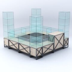 Павильон торговый ЛОФТ СТИЛЬ островной №1б, Дуб Сонома