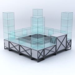 Павильон торговый ЛОФТ СТИЛЬ островной №1б, Серый