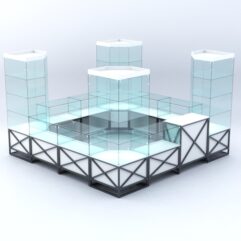 Павильон торговый ЛОФТ СТИЛЬ островной №2а, Белый