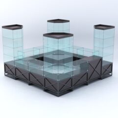 Павильон торговый ЛОФТ СТИЛЬ островной №2а, Дуб Венге