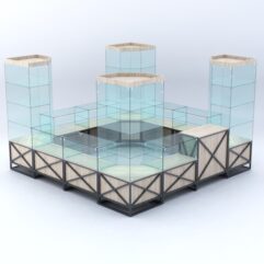 Павильон торговый ЛОФТ СТИЛЬ островной №2а, Дуб Сонома