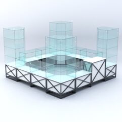 Павильон торговый ЛОФТ СТИЛЬ островной №2б, Белый