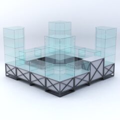 Павильон торговый ЛОФТ СТИЛЬ островной №2б, Серый