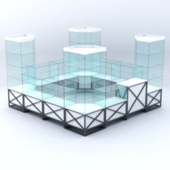 Павильон торговый ЛОФТ СТИЛЬ островной №3а, Белый