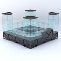 Павильон торговый ЛОФТ СТИЛЬ островной №3а, Дуб Венге