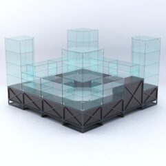 Павильон торговый ЛОФТ СТИЛЬ островной №3б, Дуб Венге