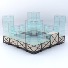 Павильон торговый ЛОФТ СТИЛЬ островной №3б, Дуб Сонома