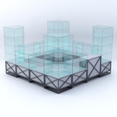 Павильон торговый ЛОФТ СТИЛЬ островной №3б, Серый