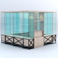 Павильон торговый ЛОФТ СТИЛЬ островной №4а, Дуб Сонома