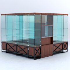 Павильон торговый ЛОФТ СТИЛЬ островной №4а, Орех