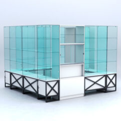 Павильон торговый ЛОФТ СТИЛЬ островной №4б, Белый