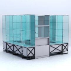 Павильон торговый ЛОФТ СТИЛЬ островной №4б, Серый