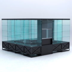 Павильон торговый ЛОФТ СТИЛЬ островной №5б, Черный