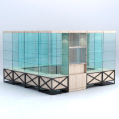 Павильон торговый ЛОФТ СТИЛЬ островной №5б, Дуб Сонома