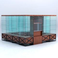 Павильон торговый ЛОФТ СТИЛЬ островной №5б, Орех